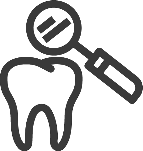 Tooth periodontal examination